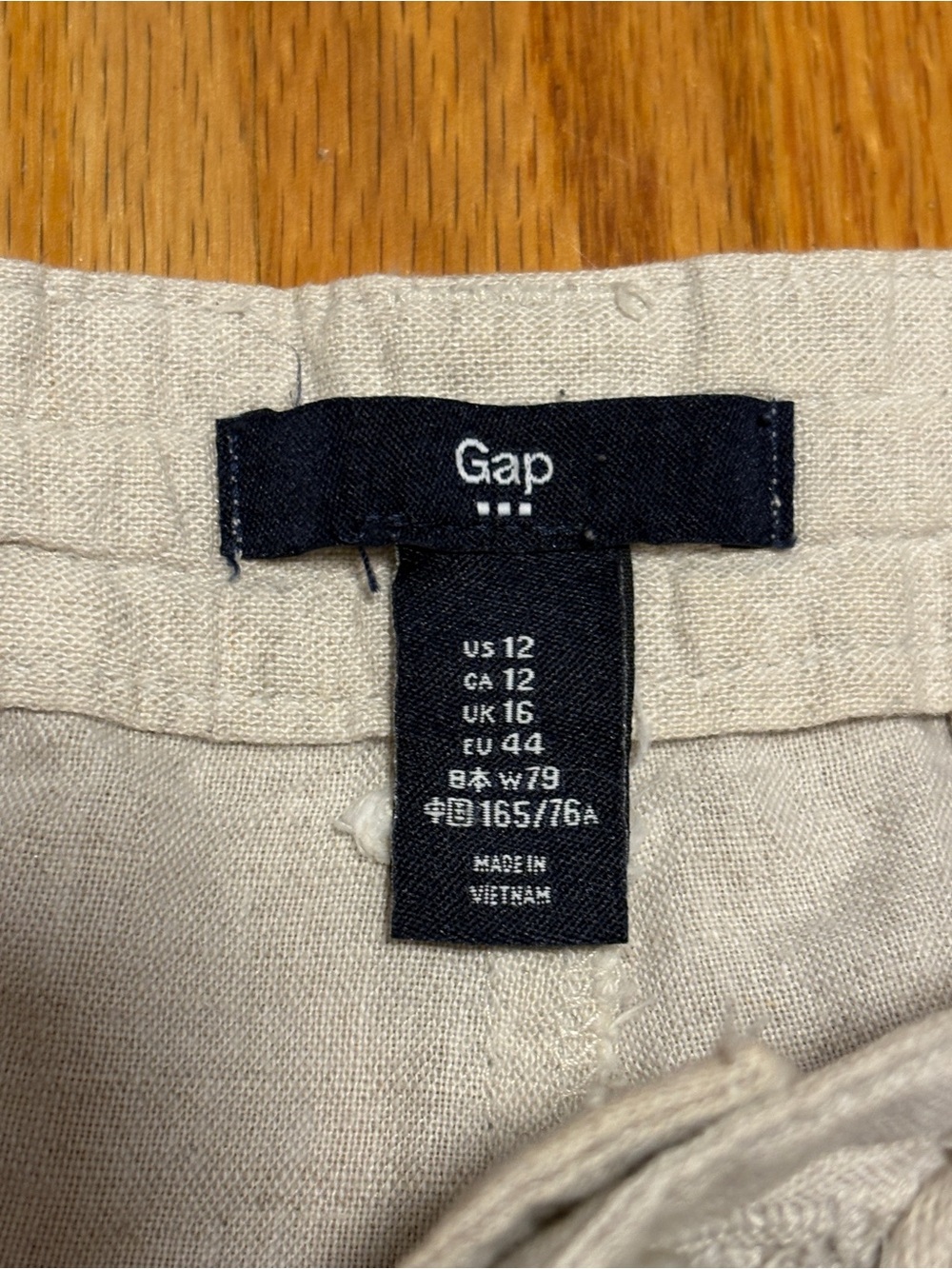 GAP Flax Linen/Cotton Size 12 Shorts - Picture 4 of 6